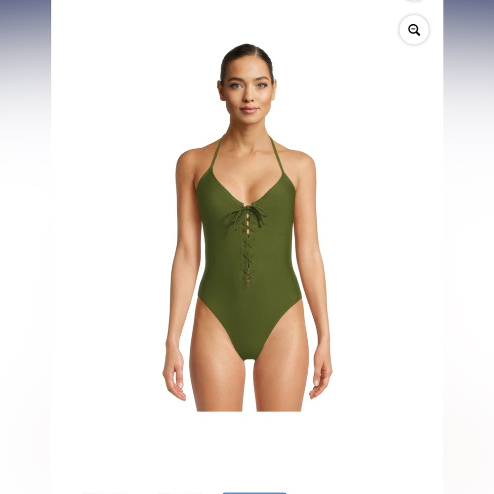 No Boundaries Juniors’ Lace-Up One Piece Swimsuit NEW W/ TAGS - Picture 8 of 8